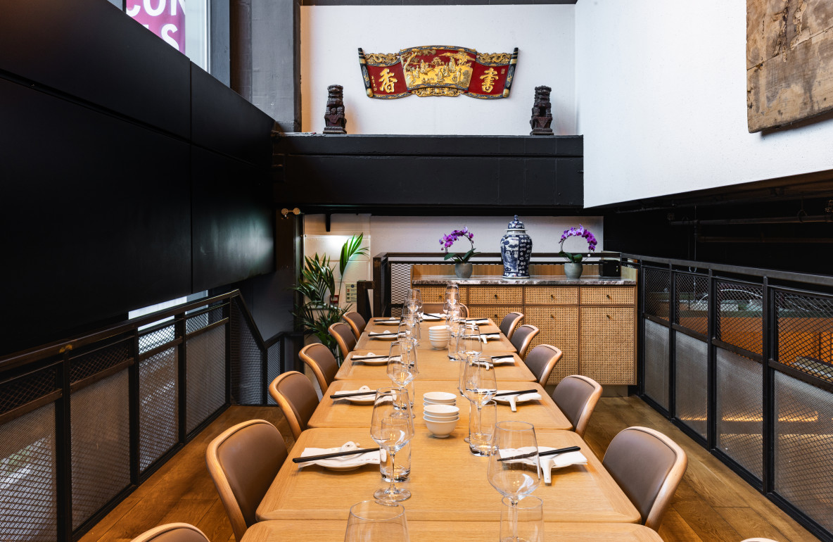 Elevated private dining area completed at Din Tai Fung by ECSEC ltd